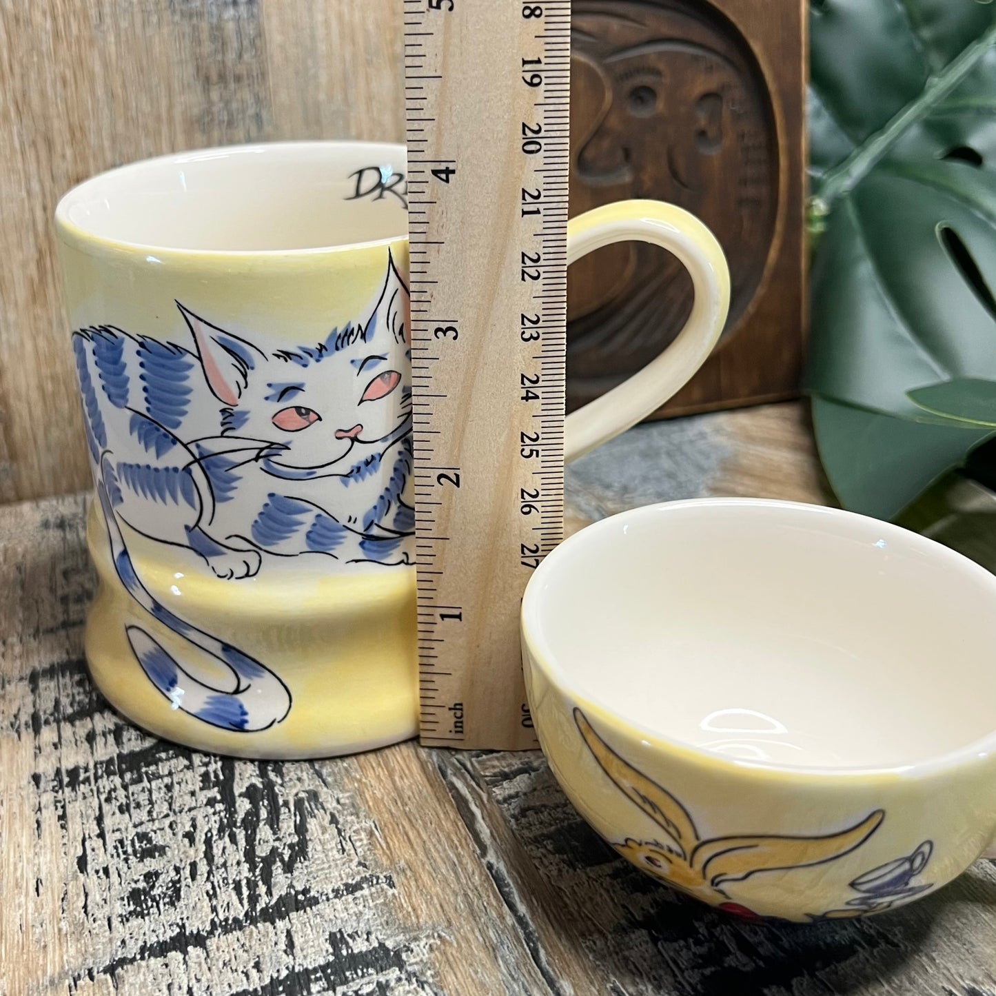 Whimsy Alice In Wonderland Whittard of Chelsea Coffee Mug and Espresso Cup Set of 2