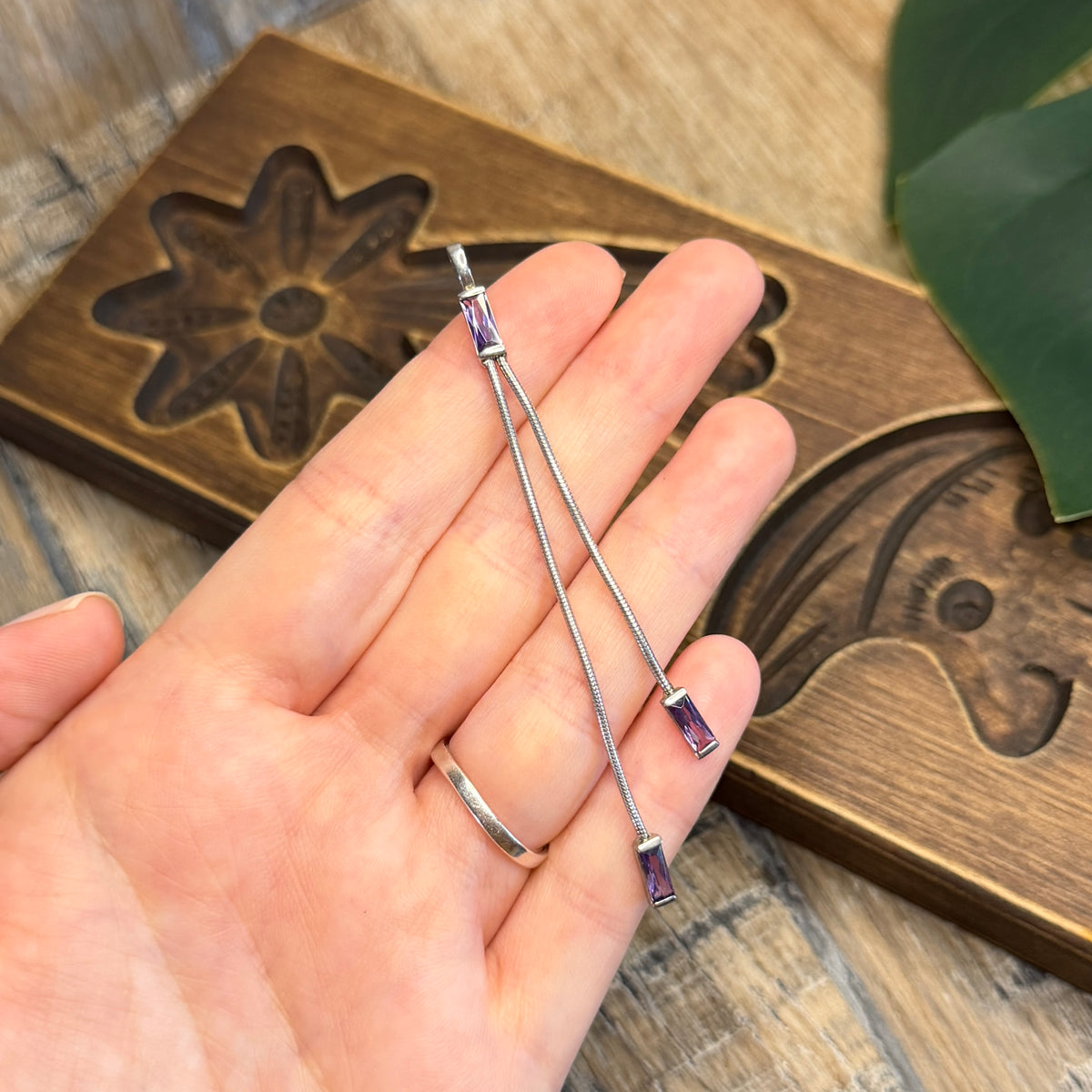 Dreamy Sterling Silver Amethyst Statement Drop Pendant