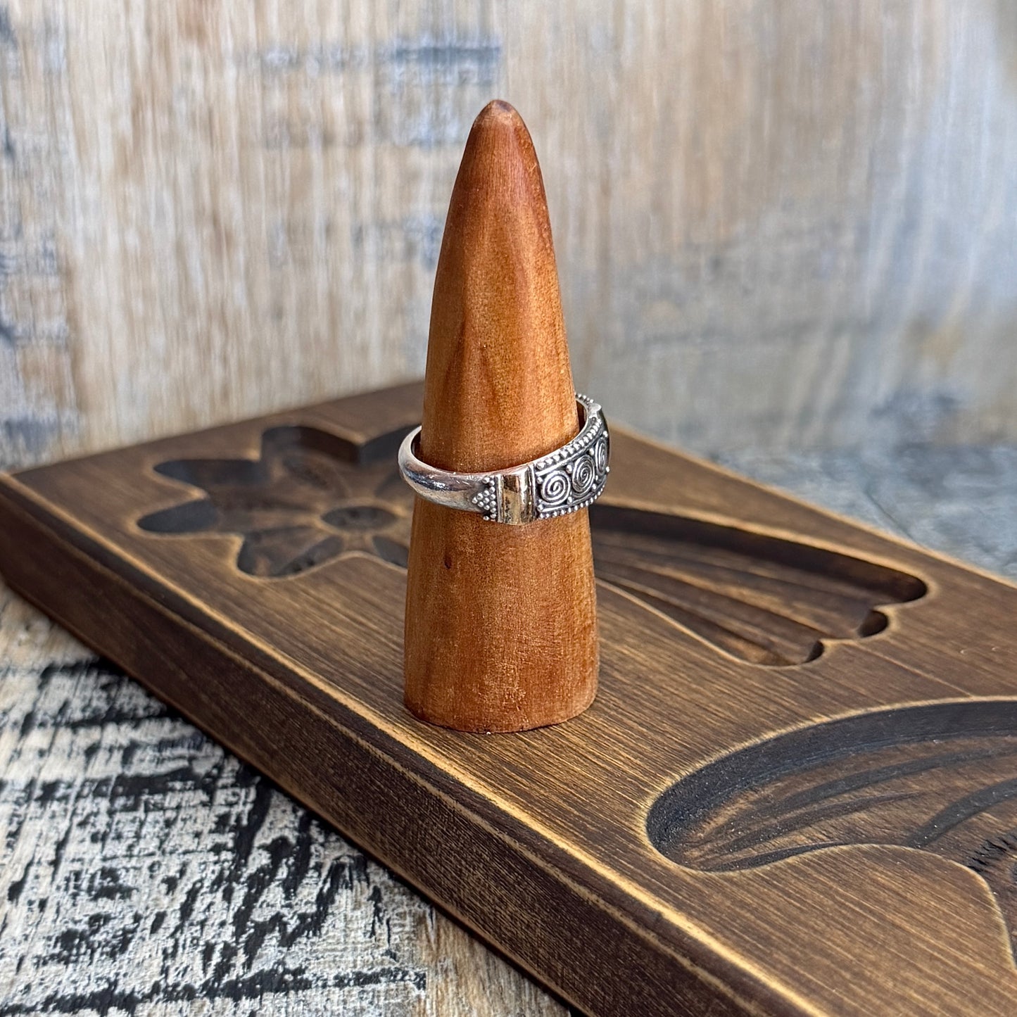 Designer Suarti 18ct Gold / Sterling Silver Spiral Ring Size R