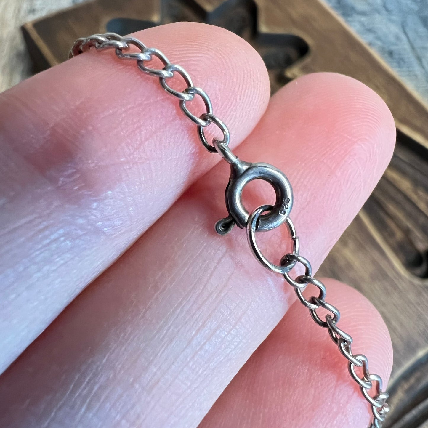 Sterling Silver Bali Tribal Wire Simple Stacking Necklace