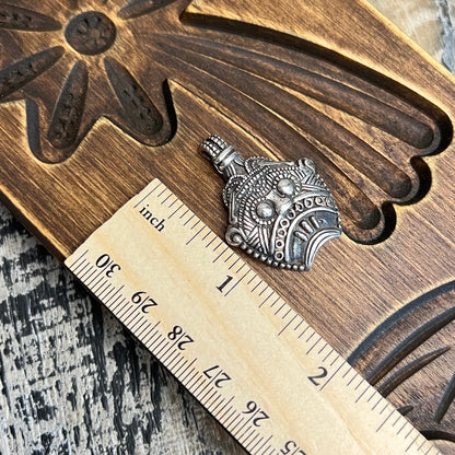Scandi Sterling Silver Loki Amulet Pendant by Grimfrost
