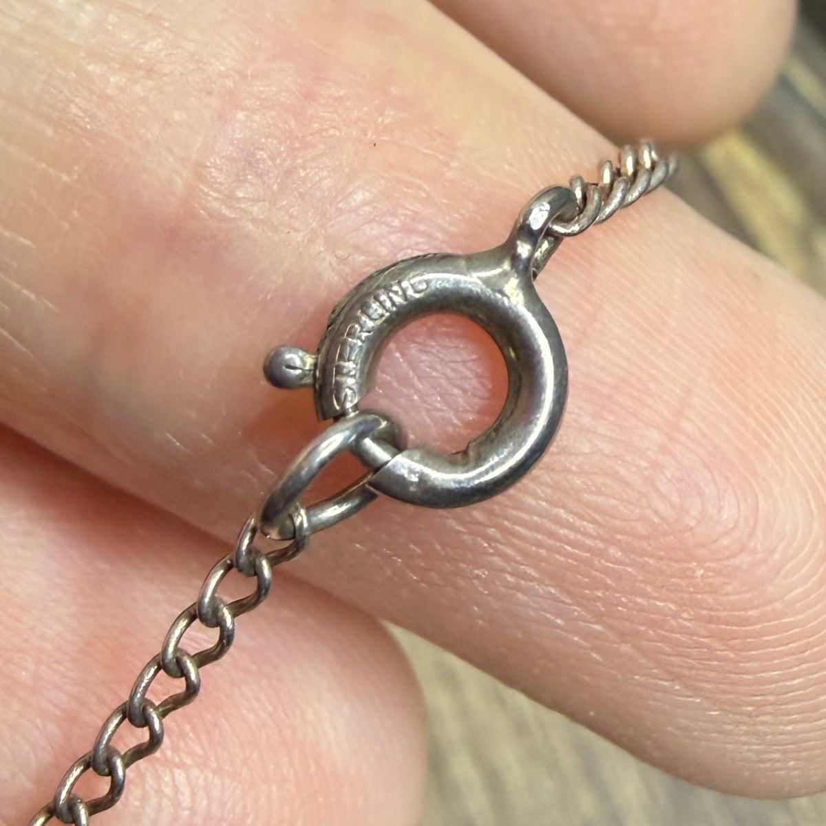 Spooky Vintage Victoriana Sterling Silver Hanging Cobweb Spider Necklace