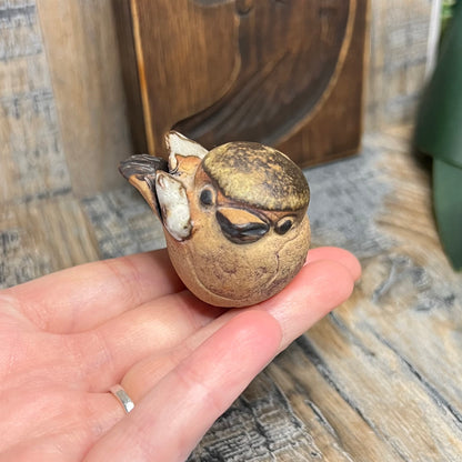Vintage Tremar Studio Pottery Miniature Bird Curio Ornament