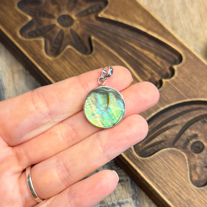 Whimsy Sterling Silver Tree Cut Out Shell Pendant
