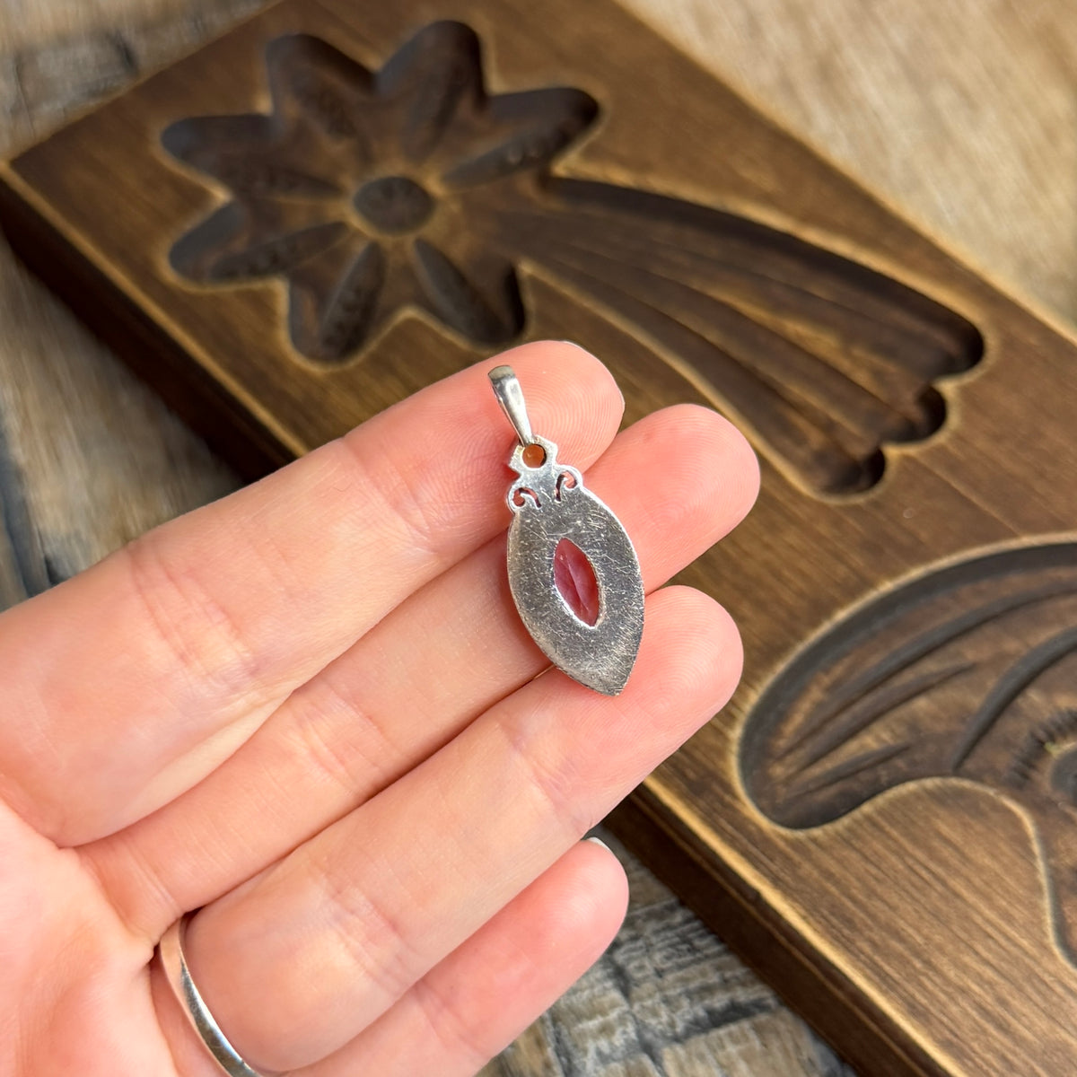 Dreamy Sterling Silver Ornate Amethyst and Peridot Pendant