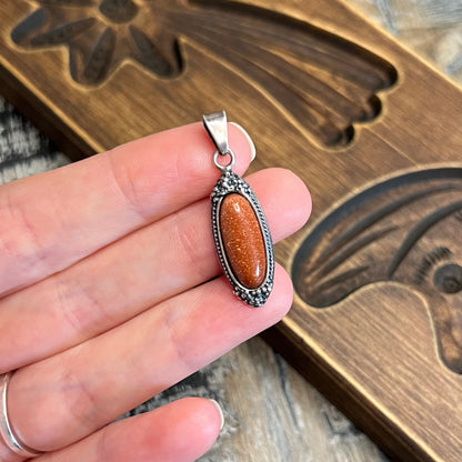 Whimsy Sterling Silver Gold Sandstone Sparkly