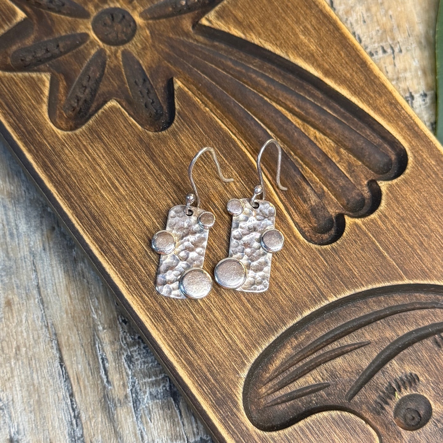 Stunning Chunky Sterling Silver Bubble Shape Earrings