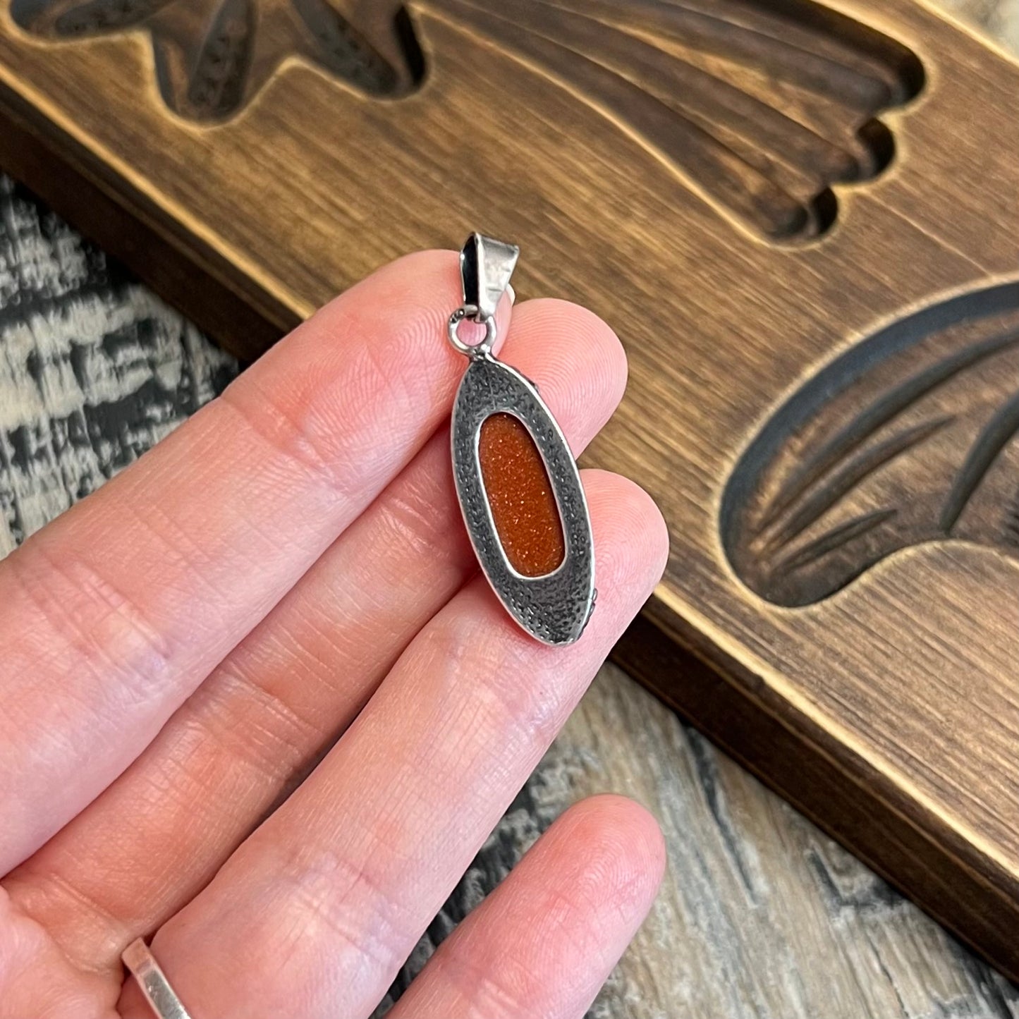 Whimsy Sterling Silver Gold Sandstone Sparkly