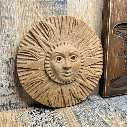 Celestial Handmade Sun Hanging Plaque Curio