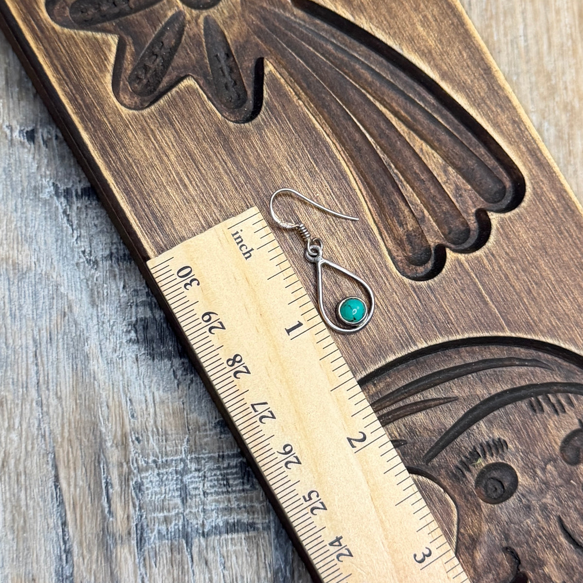 Beautiful Sterling Silver Turquoise Drop Earrings