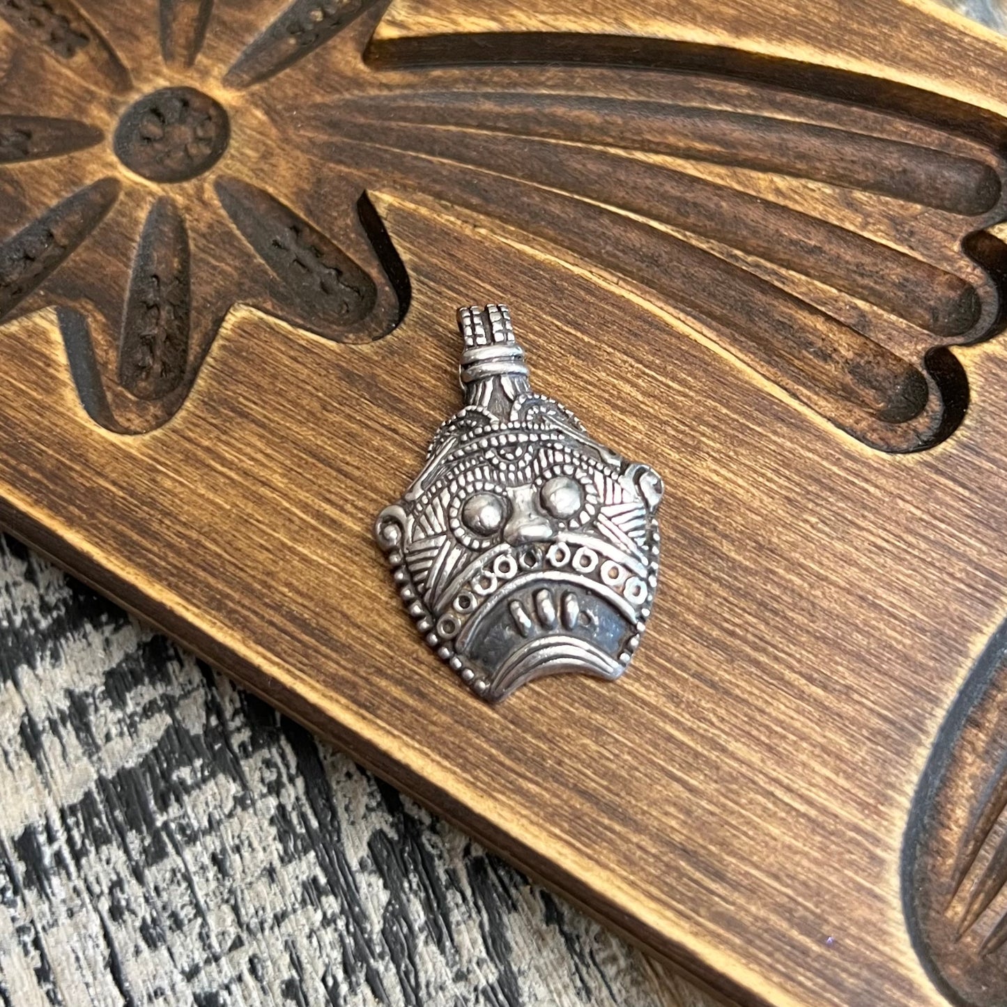 Scandi Sterling Silver Loki Amulet Pendant by Grimfrost
