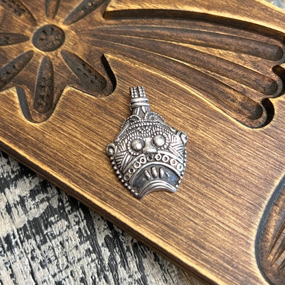 Scandi Sterling Silver Loki Amulet Pendant by Grimfrost