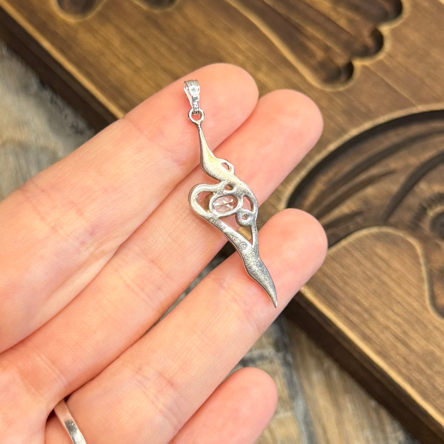 Whimsy Sterling Silver Kit Heath Celtic Blue Topaz Pendant