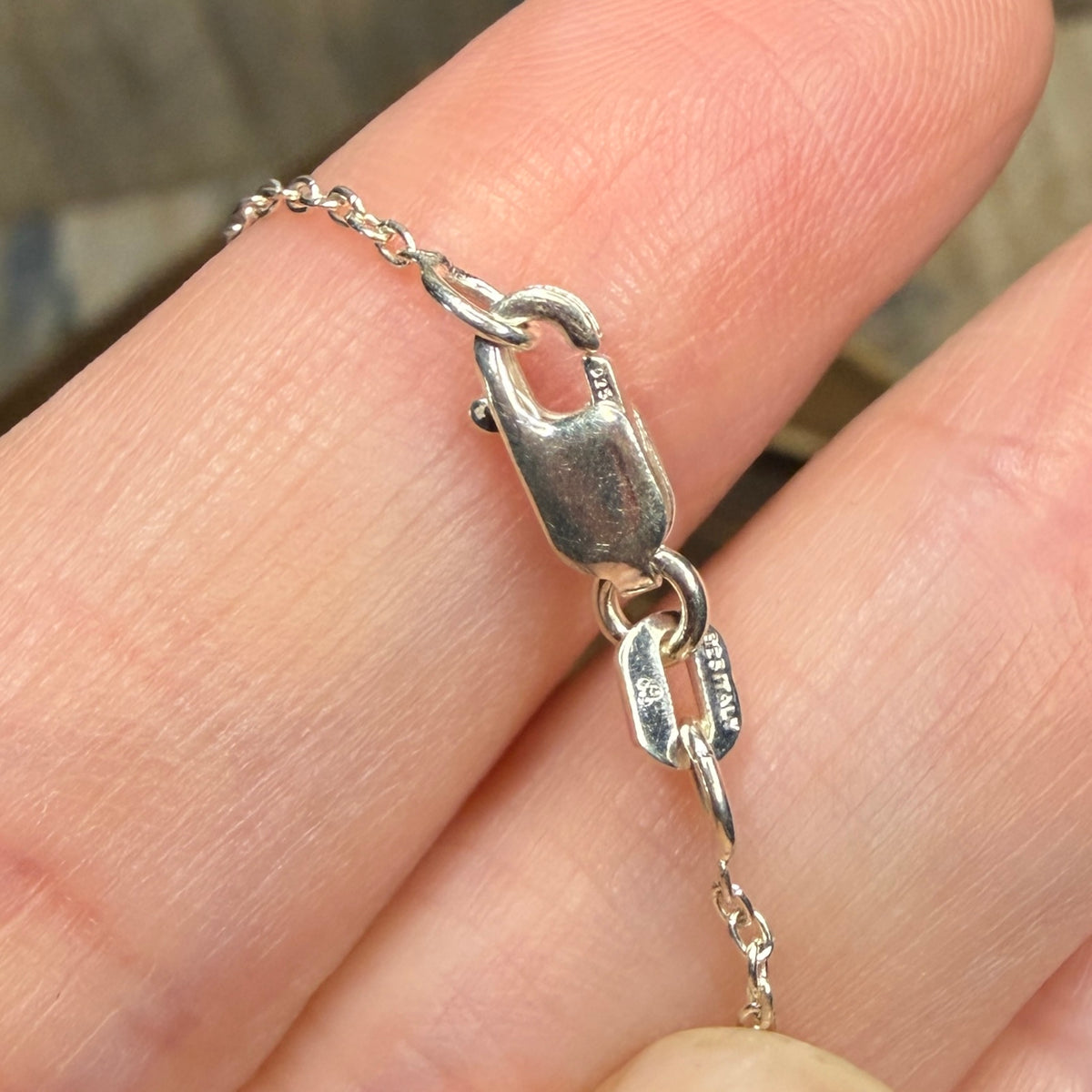 Classic Sterling Silver Wishbone Pendant Necklace