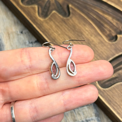 Classic Sterling Silver Amethyst Drop Earrings