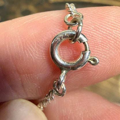 Celestial Sterling Silver Crescent Half Moon Face Pendant Necklace