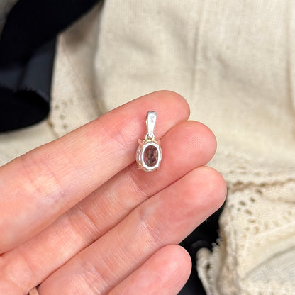 Beautiful Sterling Silver Delicate Mystic Topaz Pendant