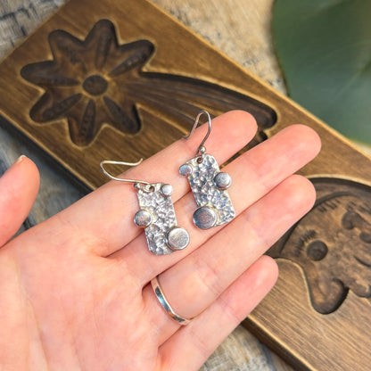 Stunning Chunky Sterling Silver Bubble Shape Earrings