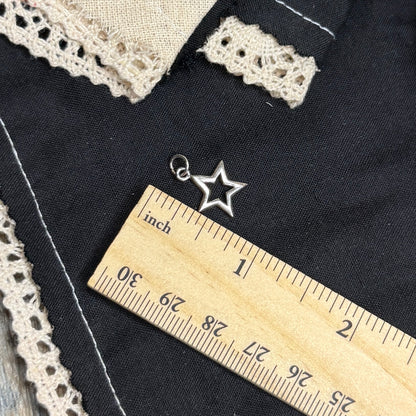 Celestial Sterling Silver Cut Out Star Pendant