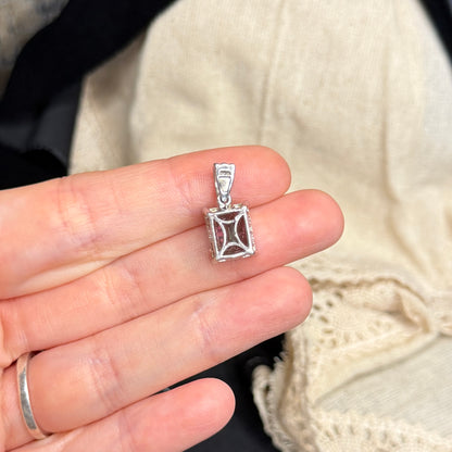 Dreamy Sterling Silver Ornate Mystic Topaz Pendant