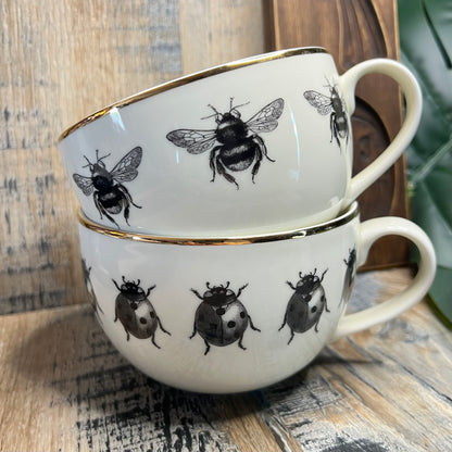 Beautiful H&M Large Insect / Bug Cup Set of 2