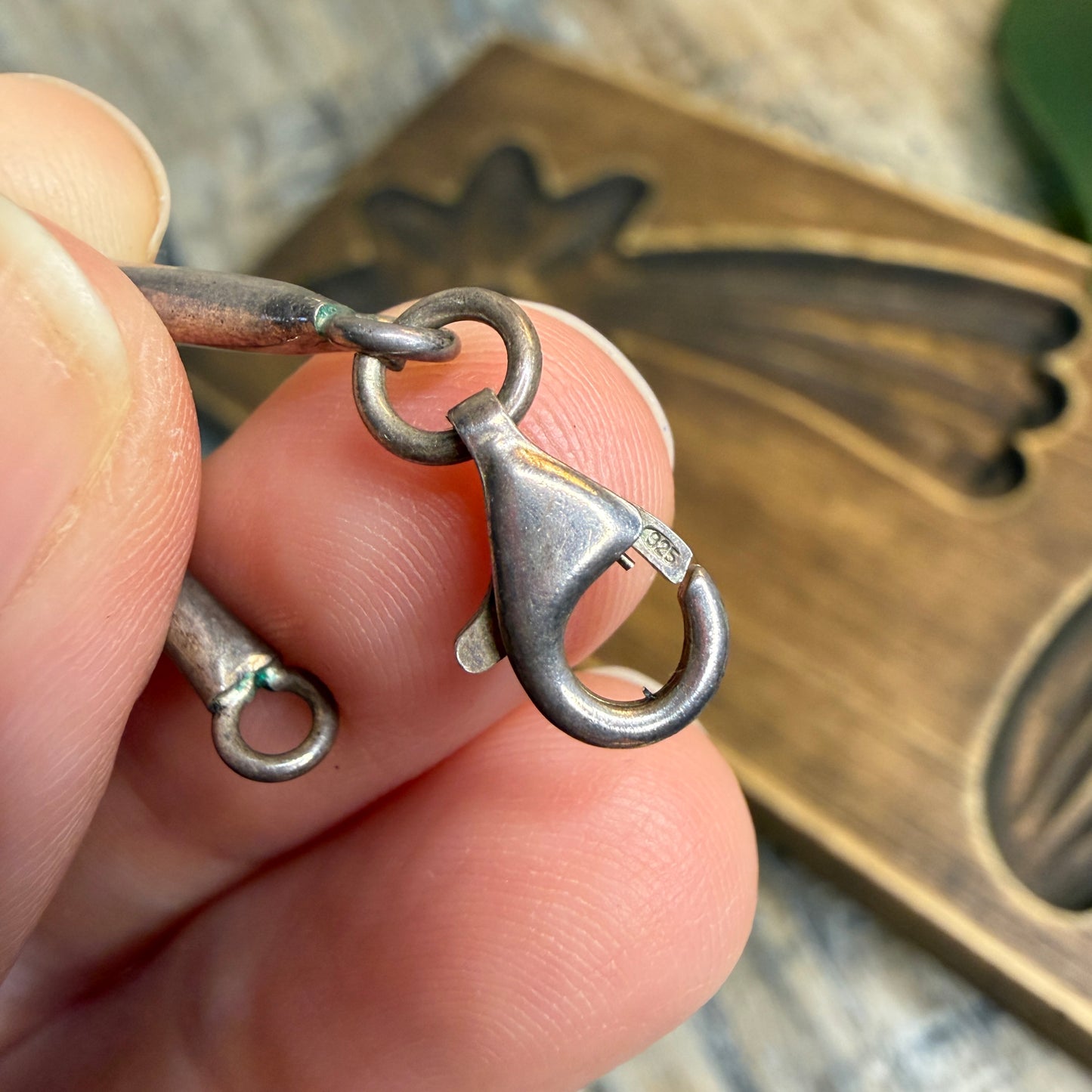 Polish Designer Sterling Silver Brutalist / Modernist Pendant Necklace