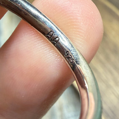 Whimsy Sterling Silver As Above Garnet Mushroom Ring size W