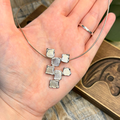 Beautiful Designer Modernist Geometric Abstract Pendant Necklace