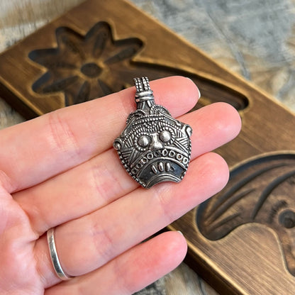 Scandi Sterling Silver Loki Amulet Pendant by Grimfrost
