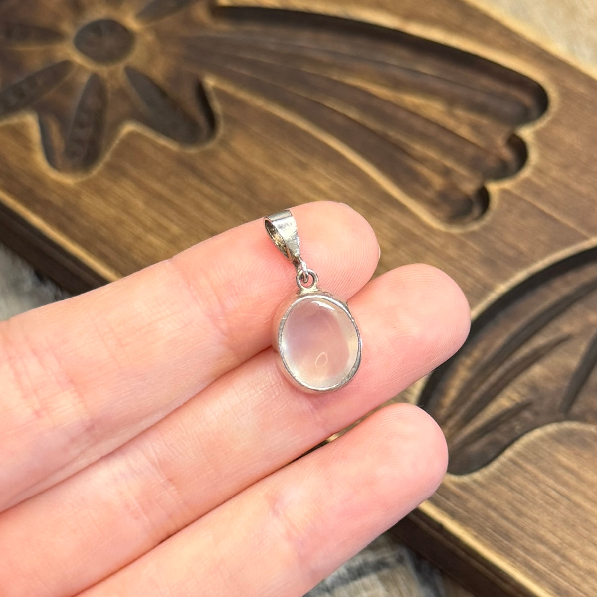 Stunning Sterling Silver Moonstone Orb Pendant