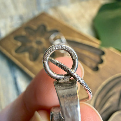 Scandi Sterling Silver Kultaseppa Salovaara Finland Modernist Pendant Necklace