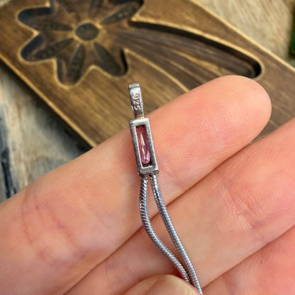 Dreamy Sterling Silver Amethyst Statement Drop Pendant
