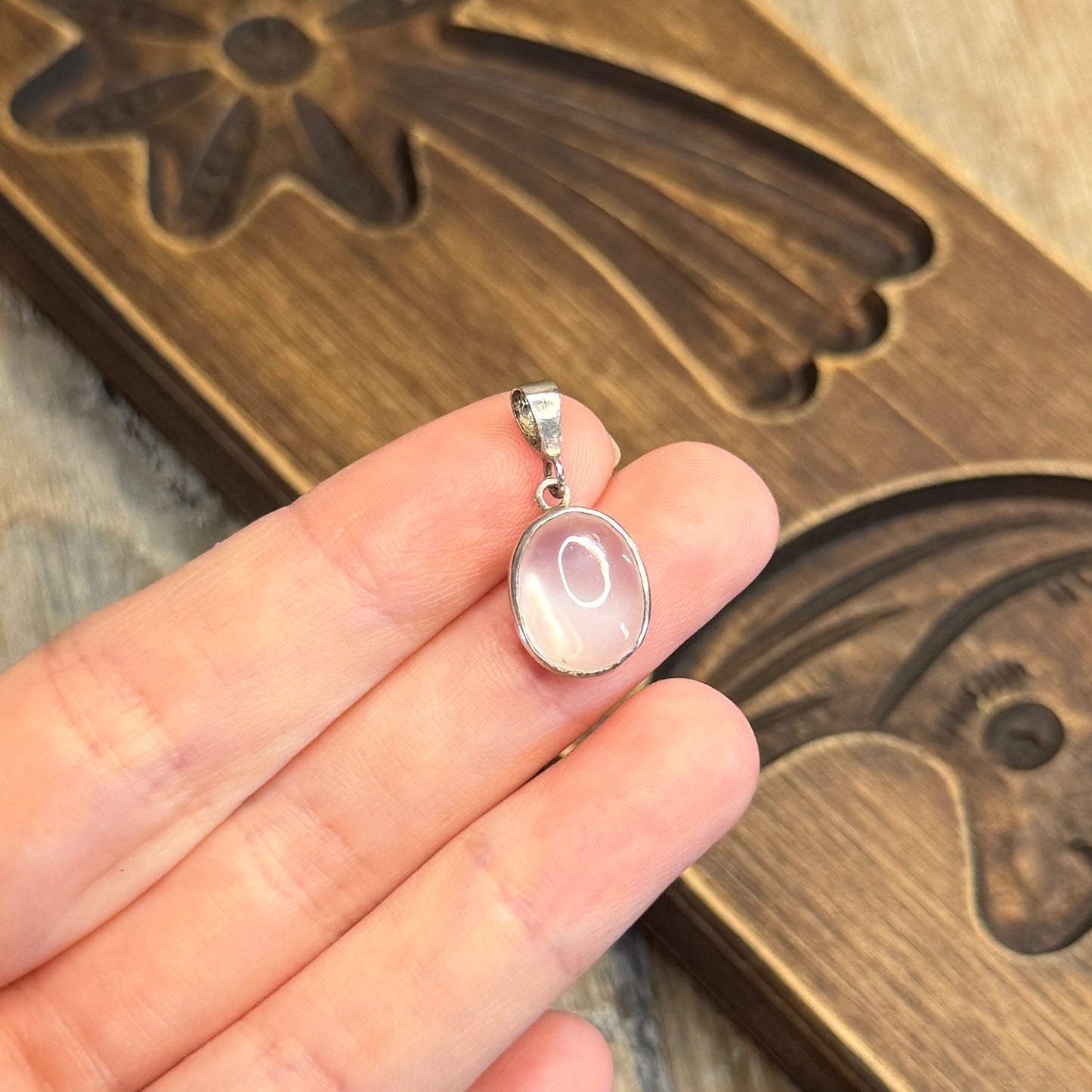 Stunning Sterling Silver Moonstone Orb Pendant