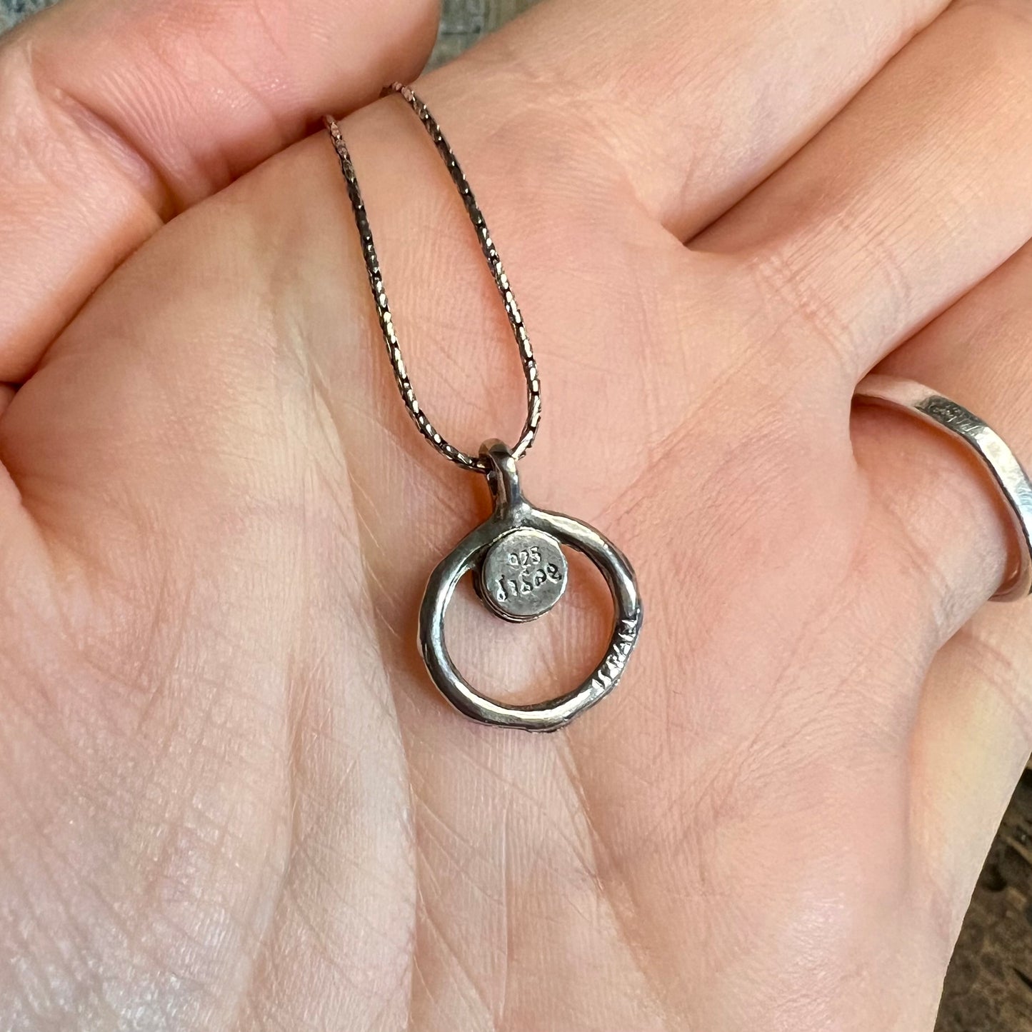 Dreamy Sterling Silver Aviv Didae Israel Opal Pendant Necklace